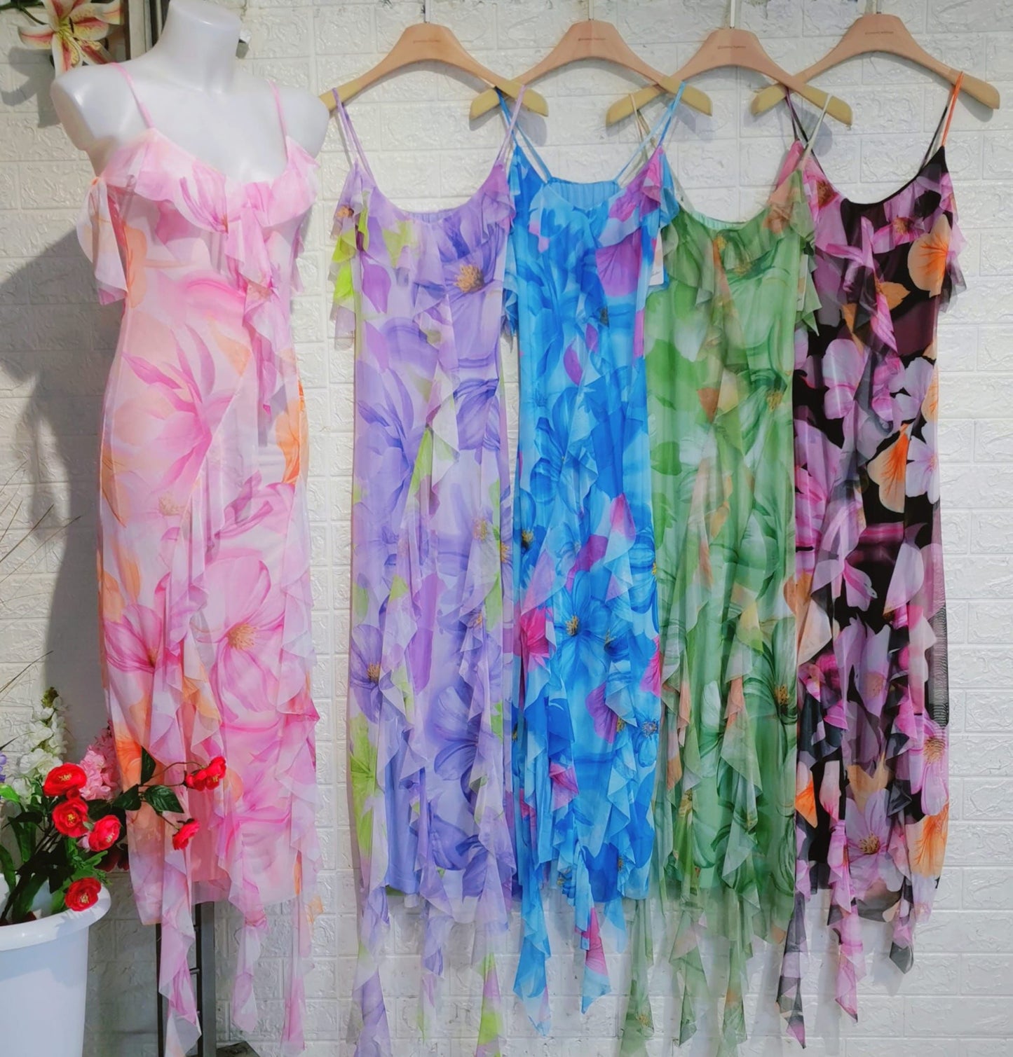 Abito elegante in tessuto leggero