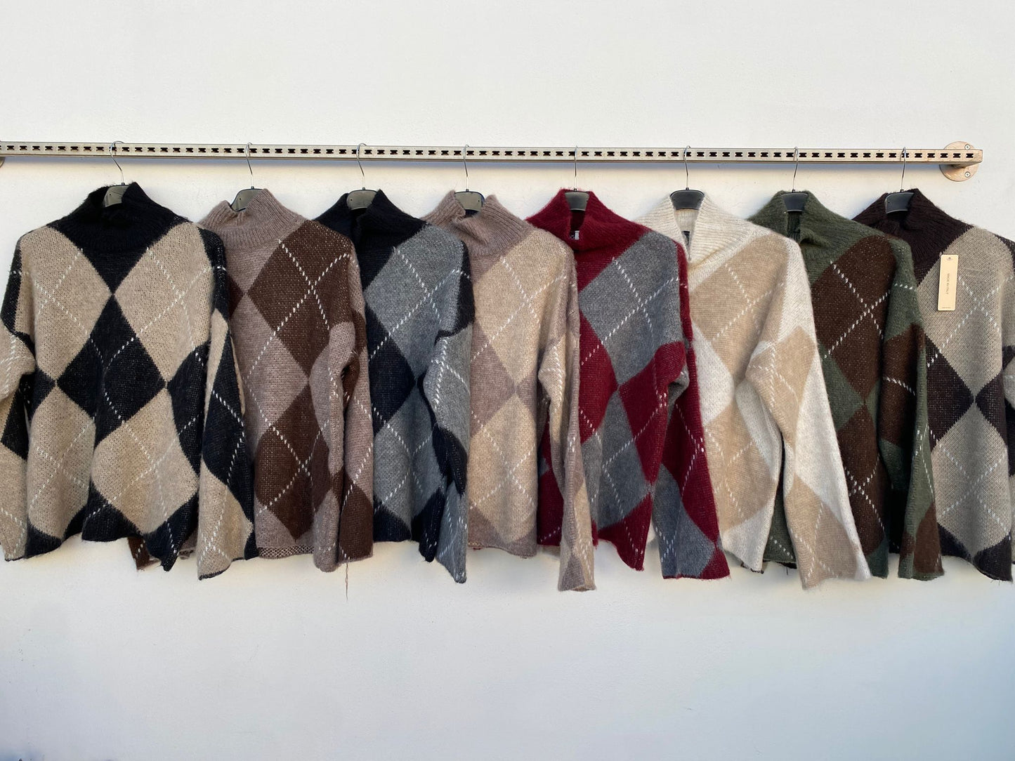 Maglione in Lana Morbida con Collo a Girocollo
