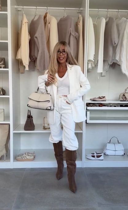 Blazer elegante in tessuto pregiato