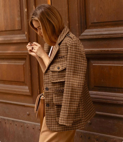 Blazer elegante in tessuto pregiato