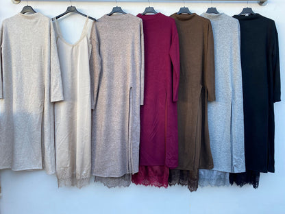 Abito elegante in tessuto pregiato