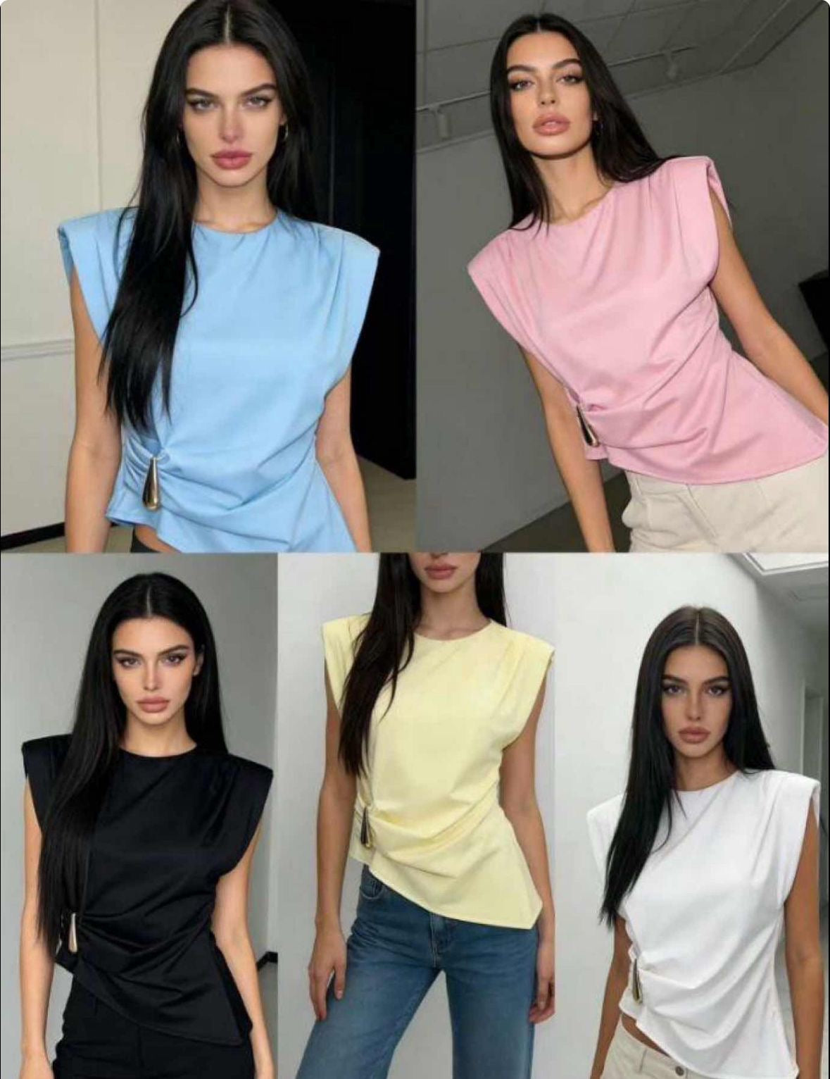 Top elegante in tessuto leggero