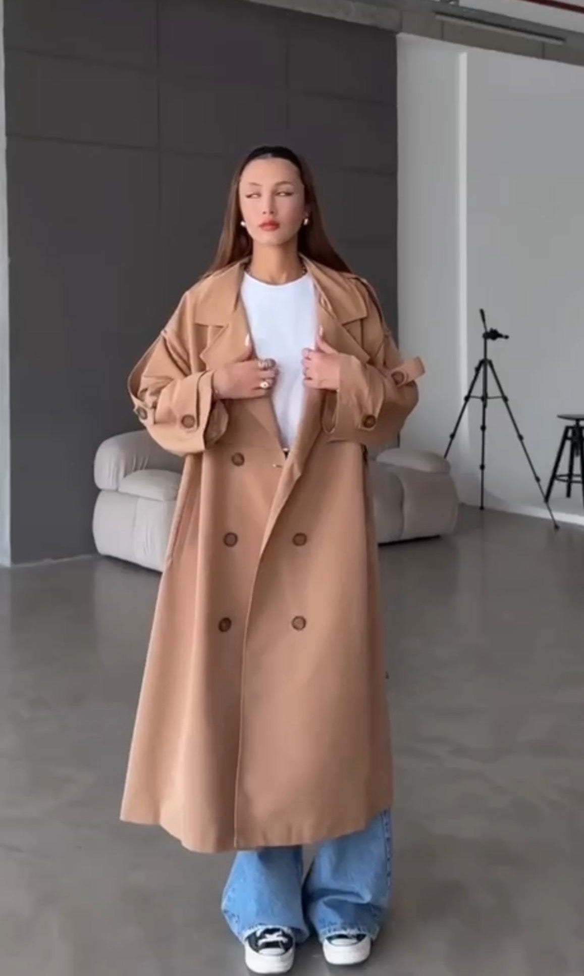 Cappotto Impermeabile Lungo