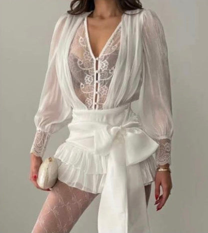 Abito elegante in tessuto leggero