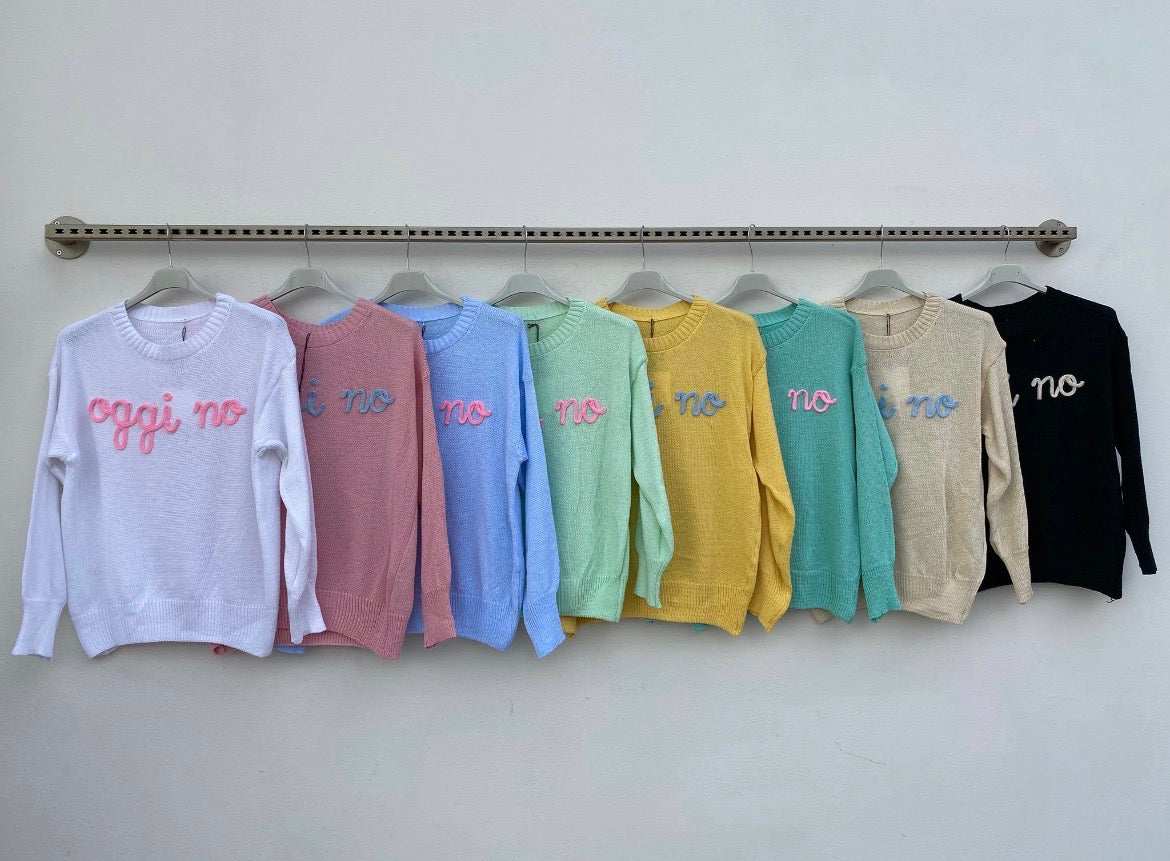 Maglia in Cotone a Maniche Lunghe