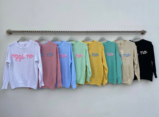 Maglia in Cotone a Maniche Lunghe