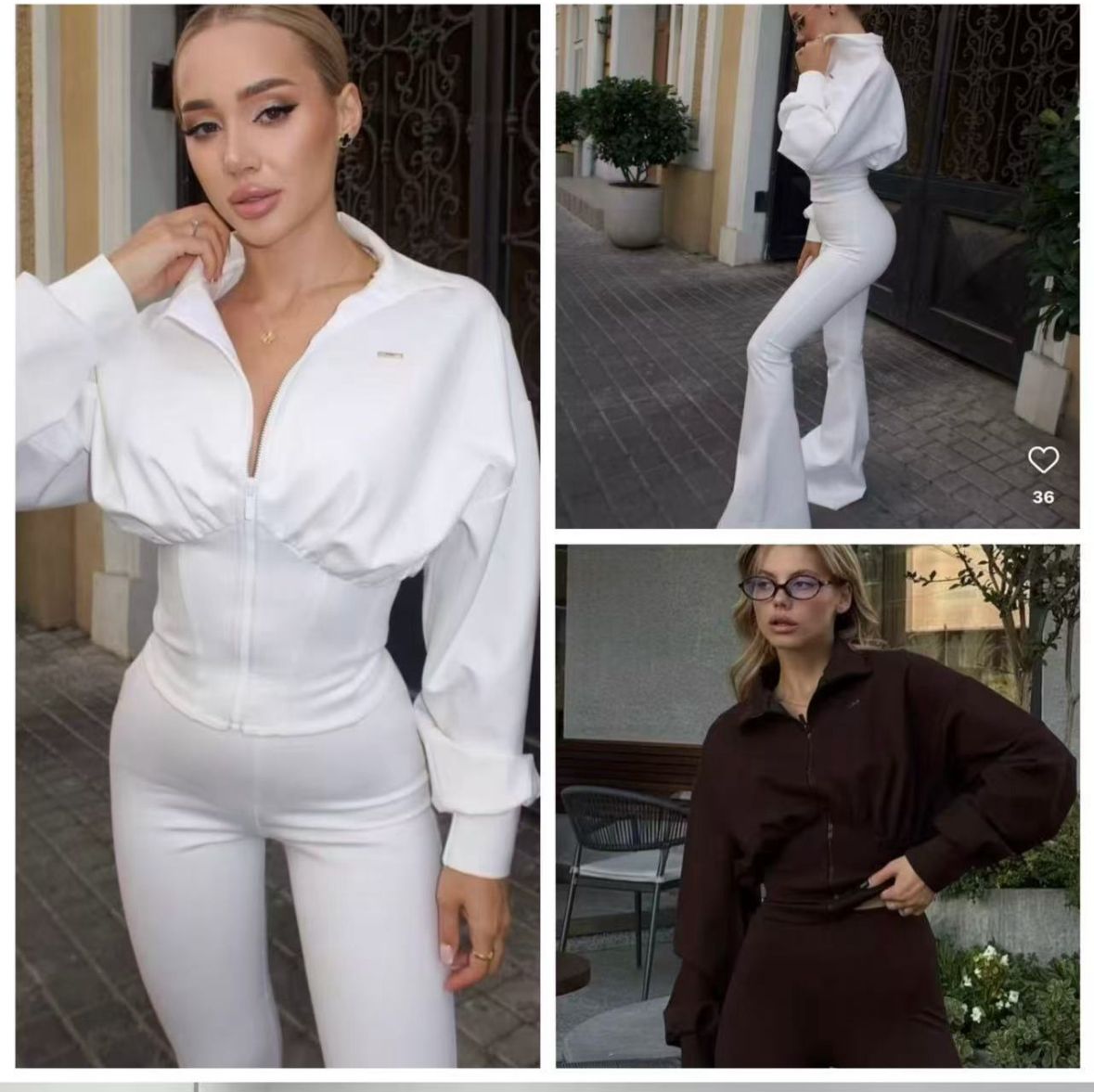 Completo elegante in tessuto leggero