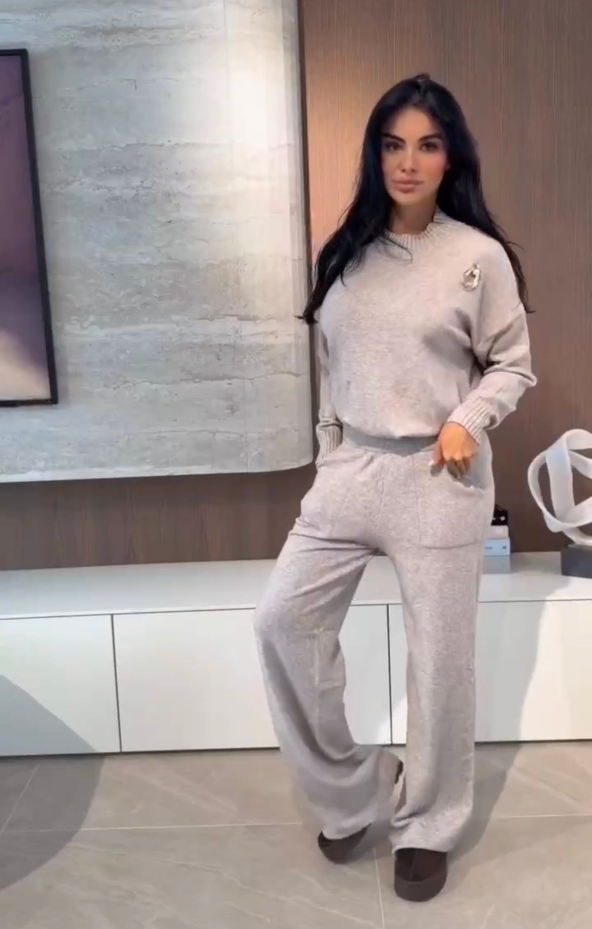 Completo elegante in tessuto pregiato