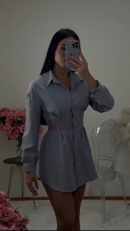 Abito elegante in tessuto pregiato