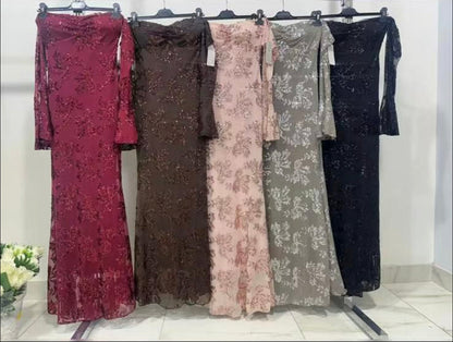 Abito elegante in tessuto pregiato