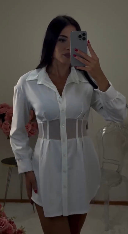 Abito elegante in tessuto pregiato