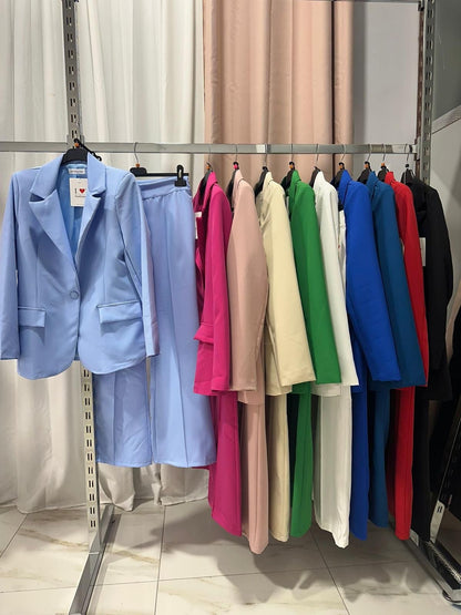 Completo Giacca e Pantaloni Rosa