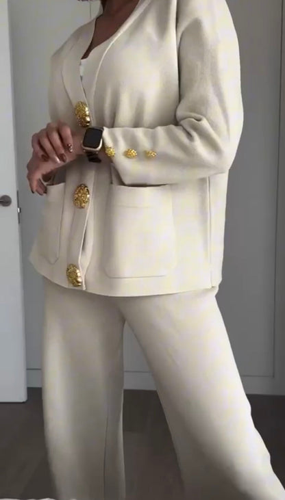 Completo elegante in tessuto pregiato