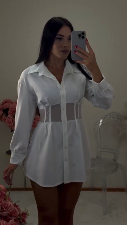 Abito elegante in tessuto pregiato