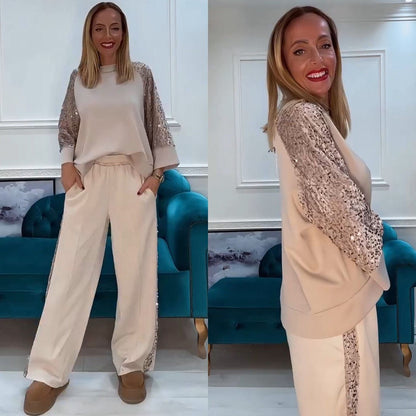 Coordinato Elegante in Tessuto Confortevole