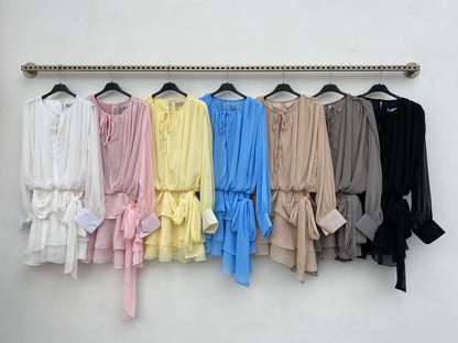 Abito elegante in tessuto pregiato