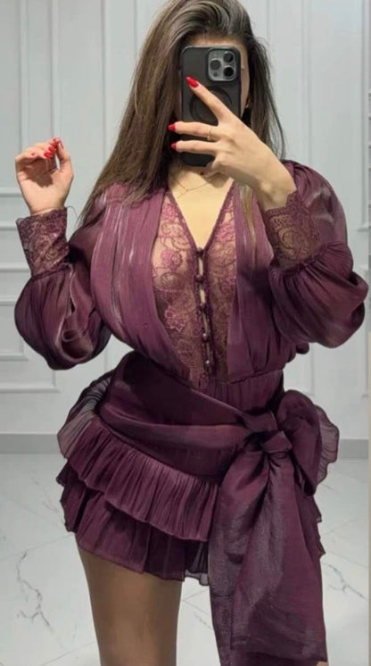 Abito elegante in tessuto leggero