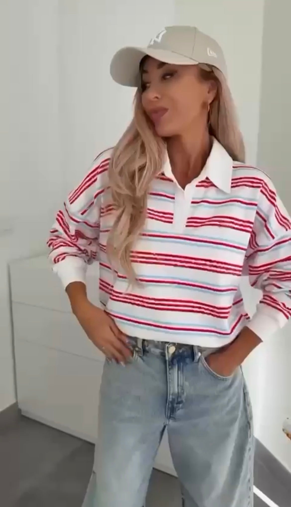 Maglia a maniche lunghe in cotone