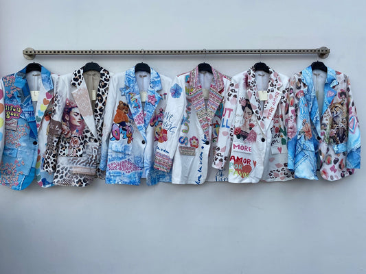 Giacca in tessuto elegante con chiusura a bottoni