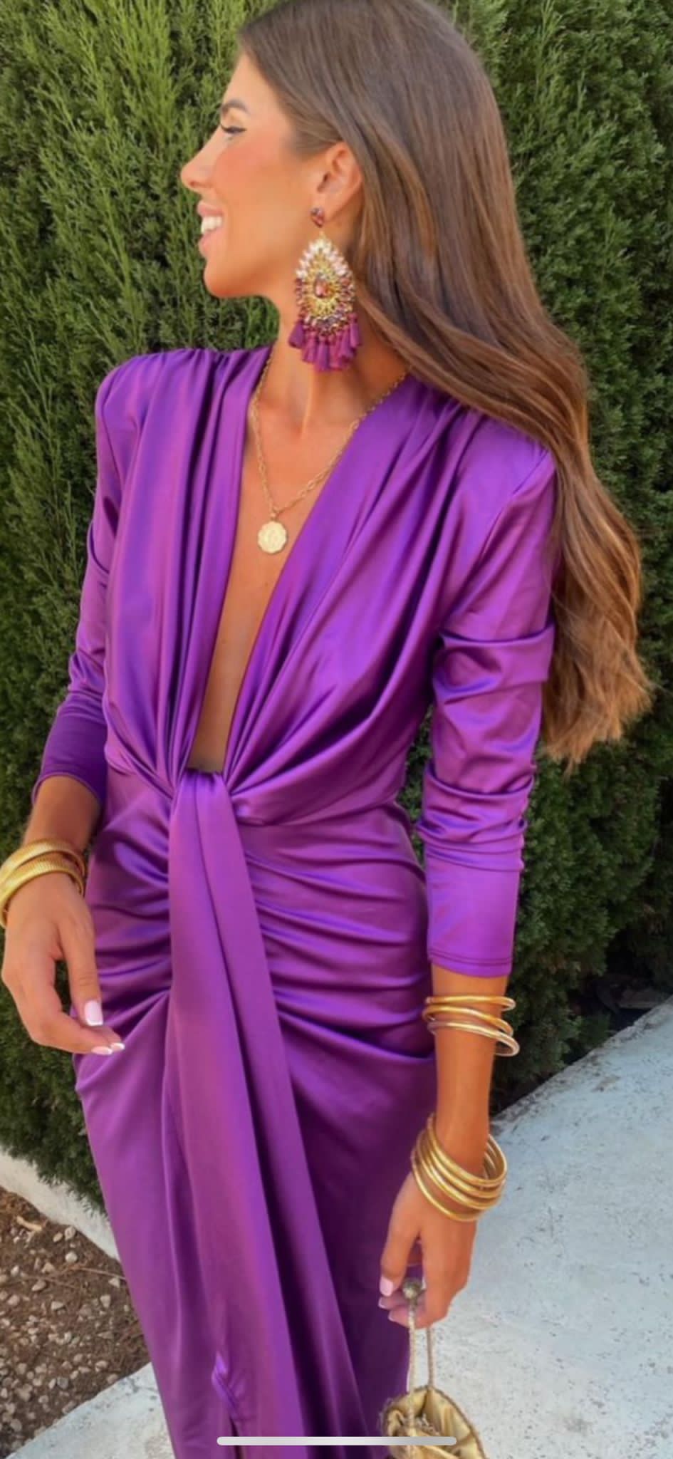 Abito elegante in tessuto pregiato