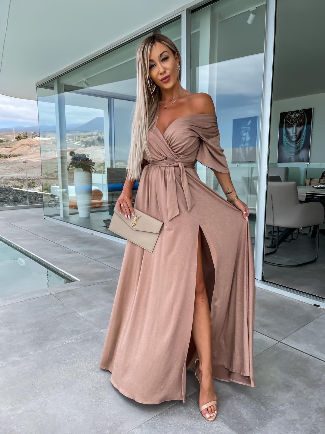 Vestito Elegante in Turchese