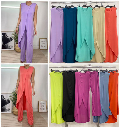 Completo Elegante in Tessuto di Alta Qualità