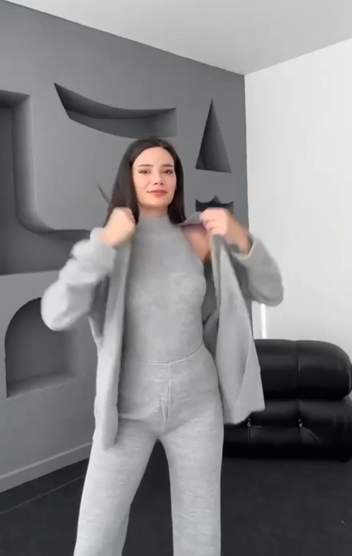 Completo elegante in tessuto pregiato