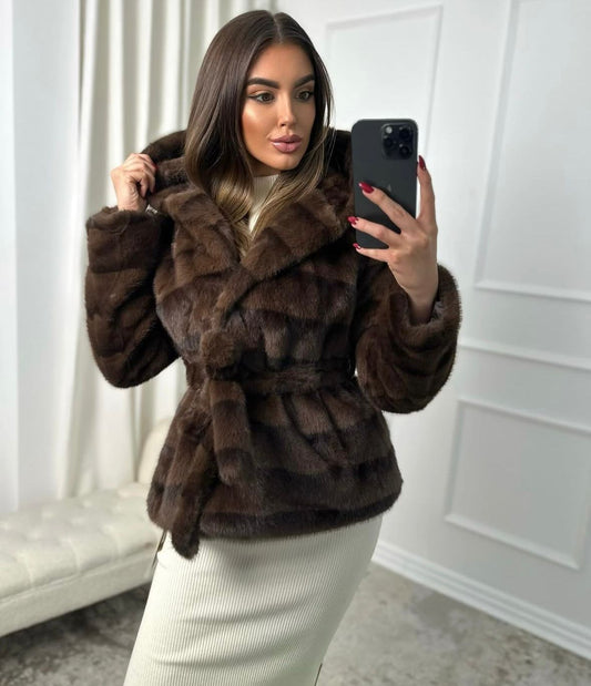 Cappotto in pelliccia sintetica elegante