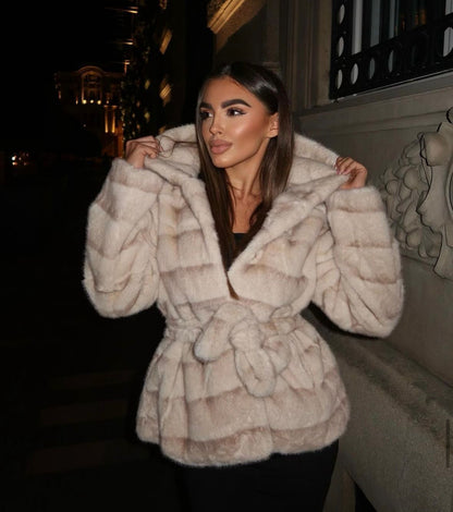 Cappotto in pelliccia sintetica elegante