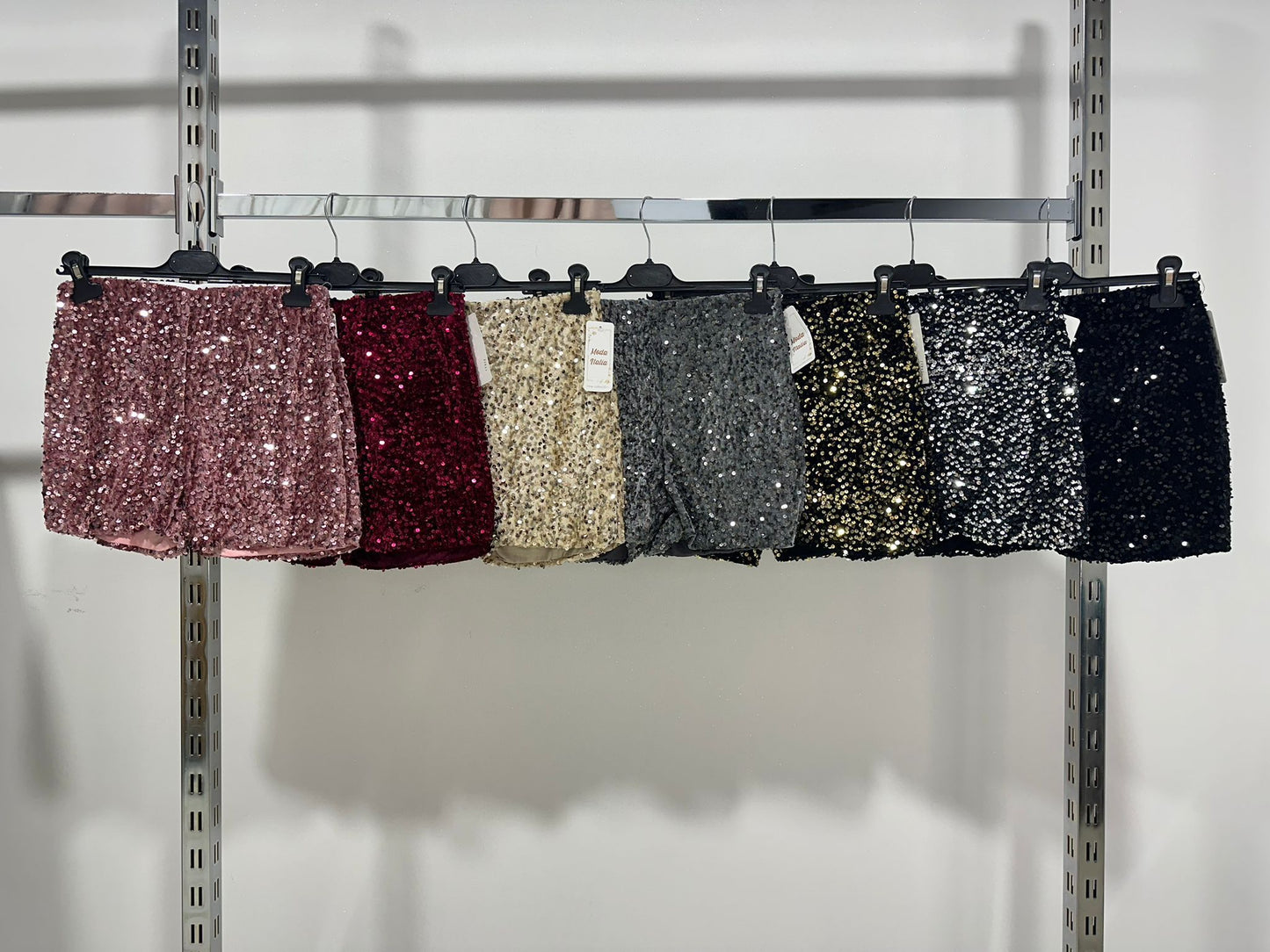Pantaloncini in paillettes