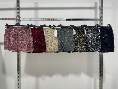 Pantaloncini in paillettes