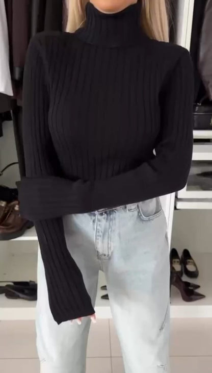 Maglia a Maniche Lunghe in Cotone