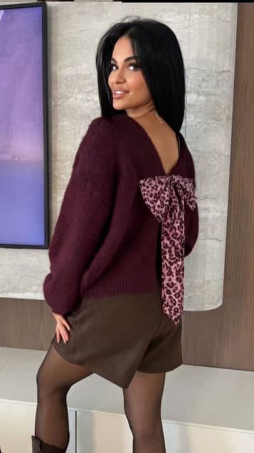 Maglia con Dettaglio Fiocco