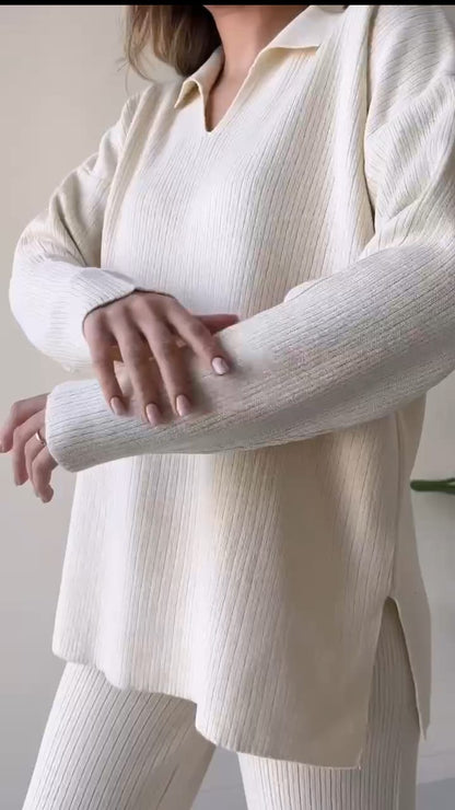 Completo elegante con giacca e pantaloni coordinati