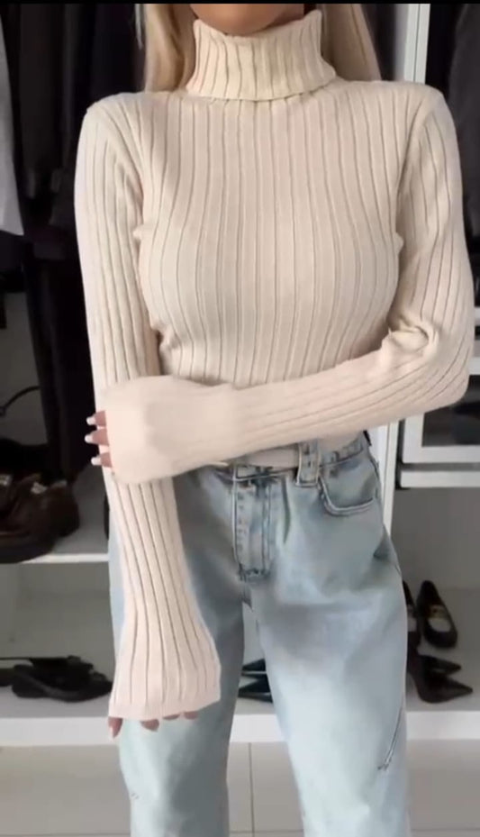 Maglia a Maniche Lunghe in Cotone