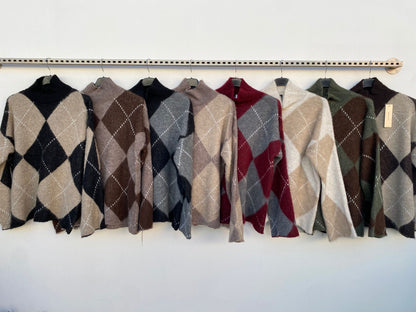 Maglione in Lana Morbida con Collo a Girocollo