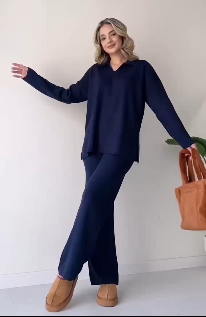Completo elegante con giacca e pantaloni coordinati