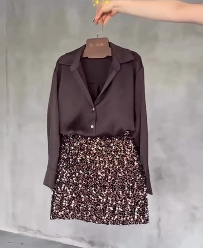 Completo elegante in tessuto leggero